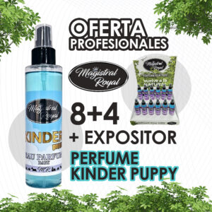 Promoción perfume Kinder puppy (8+4) + Expositor profesional